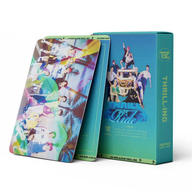 55pcs / Kotak Kartu Foto LOMO Album THE BOYZ Thrill Ride