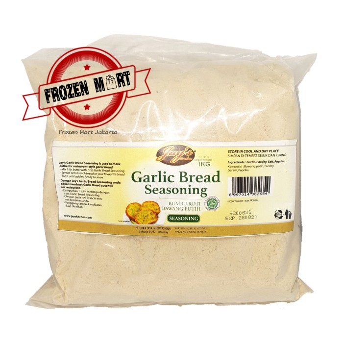 

Terbatas - Jay'S Garlic Bread Seasoning 1Kg (Bumbu Roti Bawang Putih)