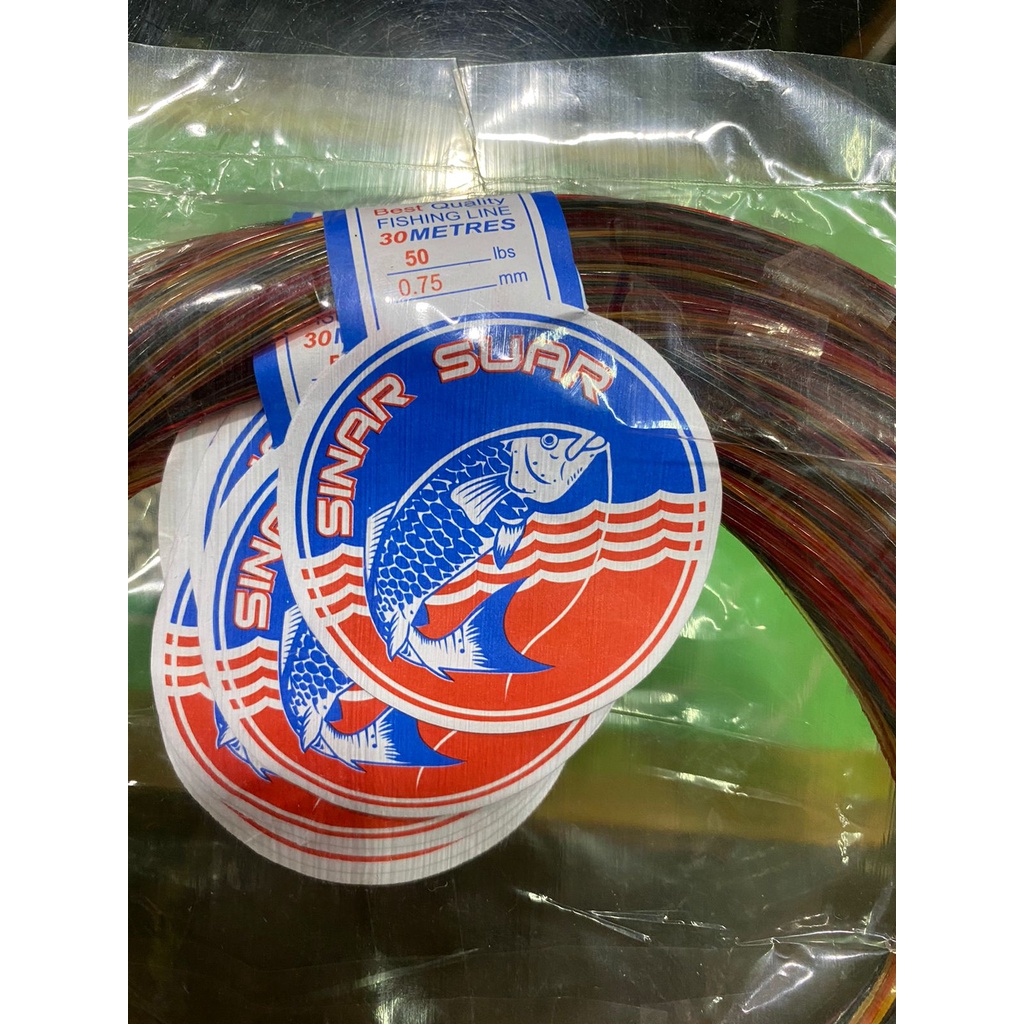 SENAR PANCING MURAH PELANGI DAN BIRU 50 - 100