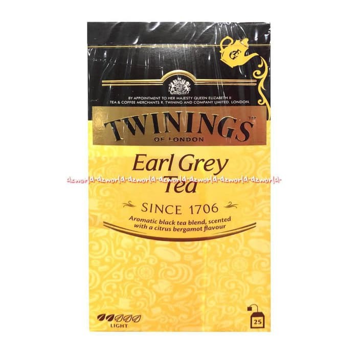 

TWININGS EARL GREY TEA TEH 25 BAGS MINUMAN KESEHATAN TEH HERBAL