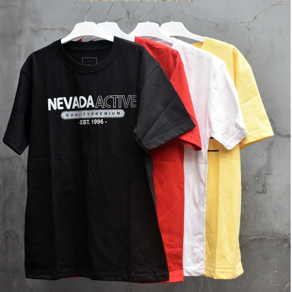 Kaos Nevada Oblong Pria Lengan Pendek | Nevada Dewasa Original Branded