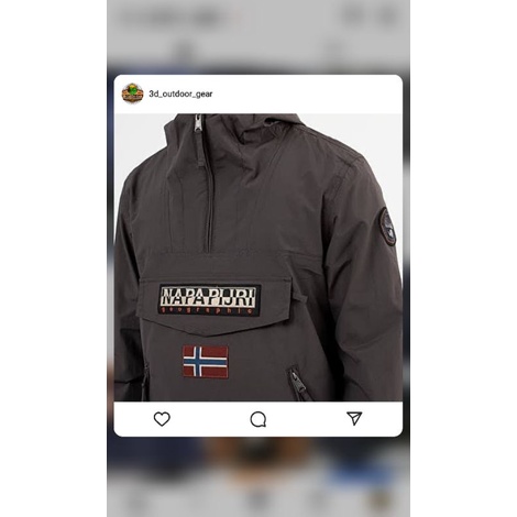 Jaket Outdoor Napapijri Rainforest Pocket Summer Original