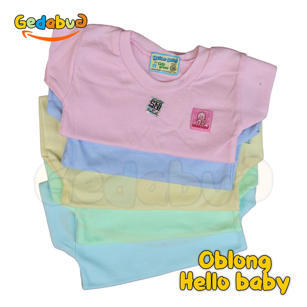 Kaos Oblong Anak Hello Baby Polos | Pakaian Anak BerSNI