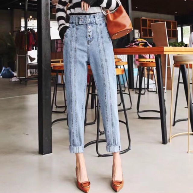 VIERLIN - Jeans 9624 - HIGH WAIST UNFINISHED BF JEANS