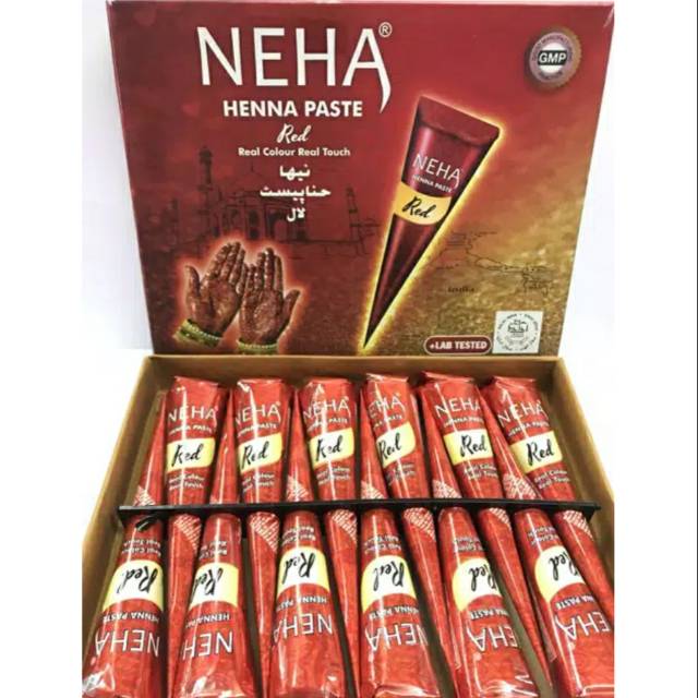 Tato Tangan Pengantin HENNA PASTE  Neha MELUKIS TANGAN Tato NEHA Henna Hena Paste Original BPOM- Eceran