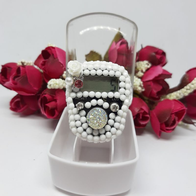 LED ALARM tasbih digital hias tasdig swarovsky alat hitung dzikir grosir haji umroh souvenir doa