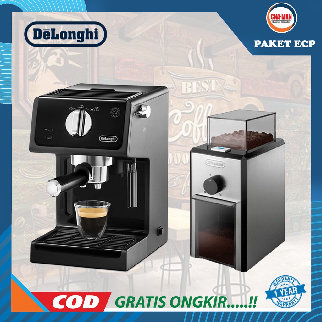 Paket Delonghi ECP31.21 dan KG89 FREE MILK JUG BLANCO