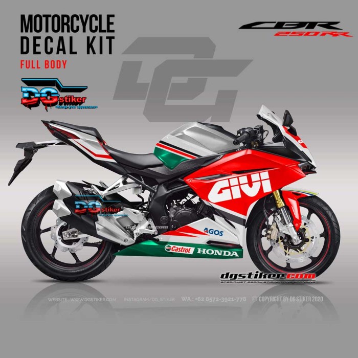 Modif Decal Sticker CBR250RR LCR GIVI