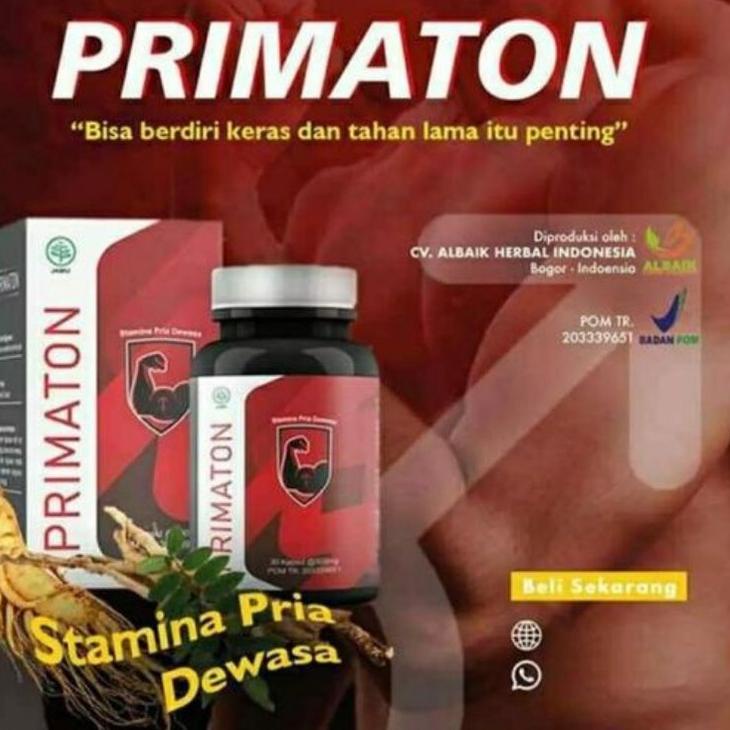 GM♥ Primaton Herbal Original Obat Pembesar Alat Vital Kuat Pria  Ampuh Permanen HIQ ❤️