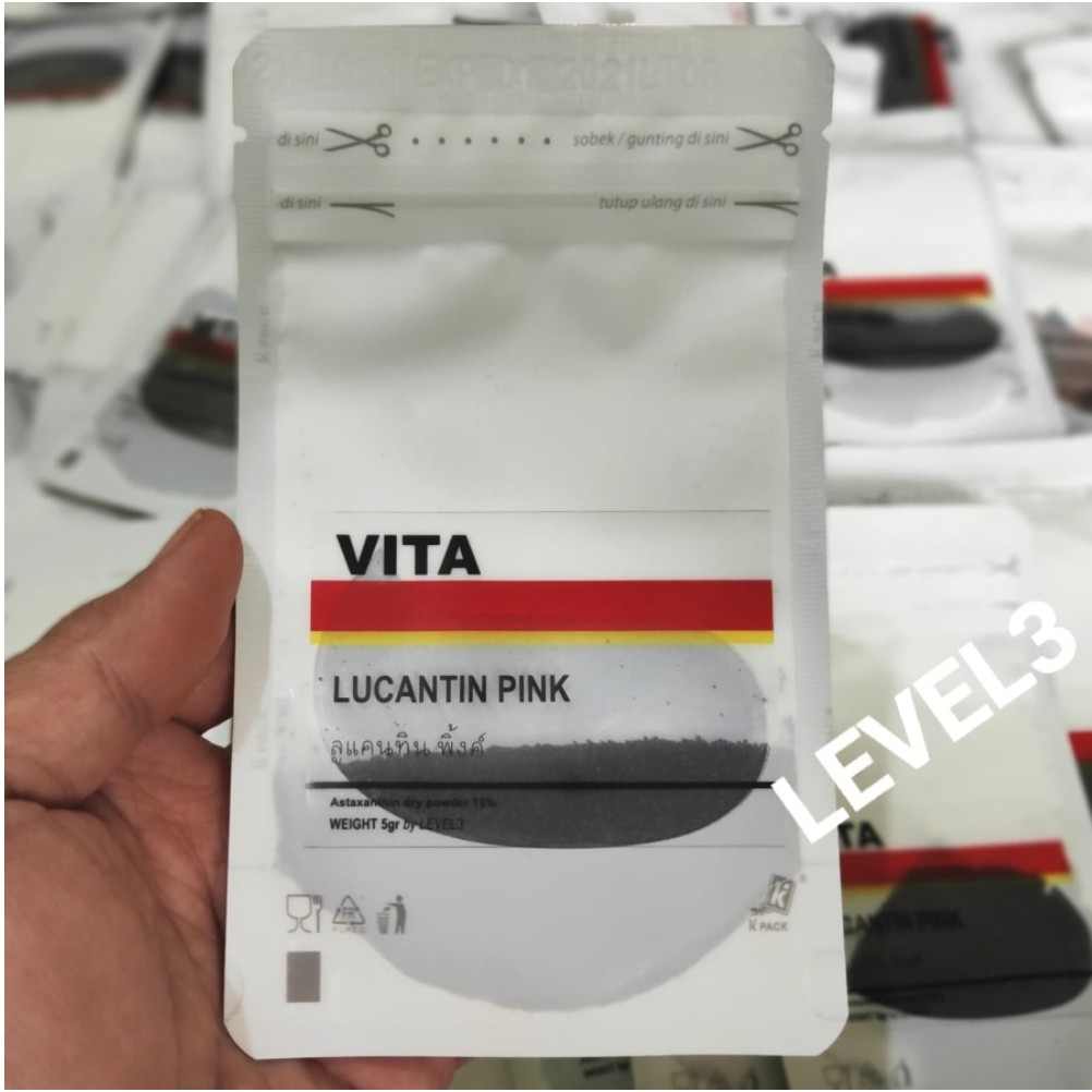 Vita Lucantin Pink Carophyll Astaxanthin 10% jaminan original 100% 5gr