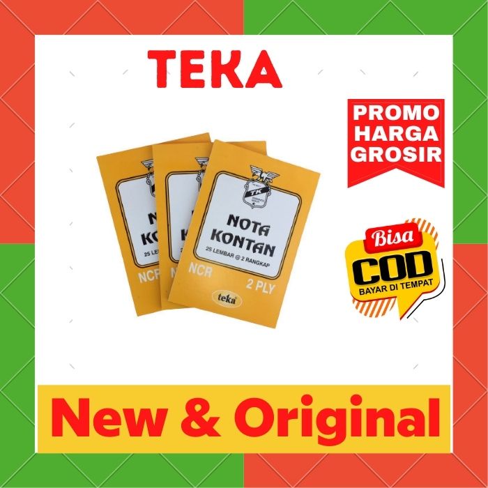 

Buku Nota Teka K 2 Ply Nota Penjualan / kontan