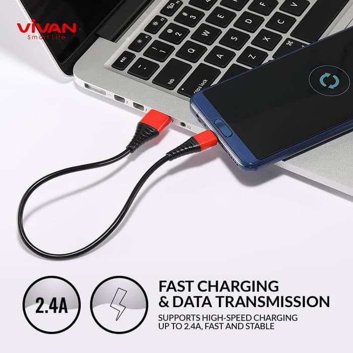 Kabel Data Charger Vivan SM-30 Micro USB