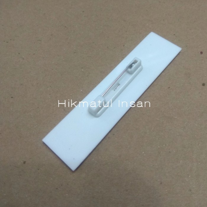 

Hot Sale Name Tag Papan Nama Dada Doff Grafir Peniti Promo