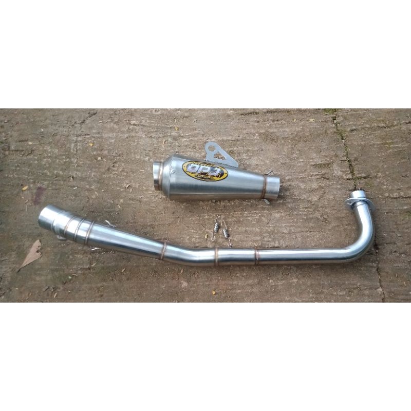 Knalpot racing DPJ paten bending for all bebek Jupiter. Vega. Supra. astrea. grand. C70. dll