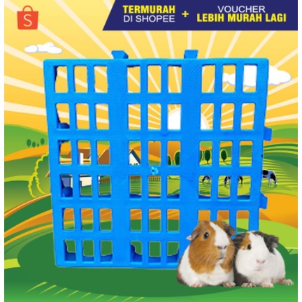 Alas Kandang Kelinci Footrest Kelinci Guinea Pig AWET &amp; TAHAN LAMA