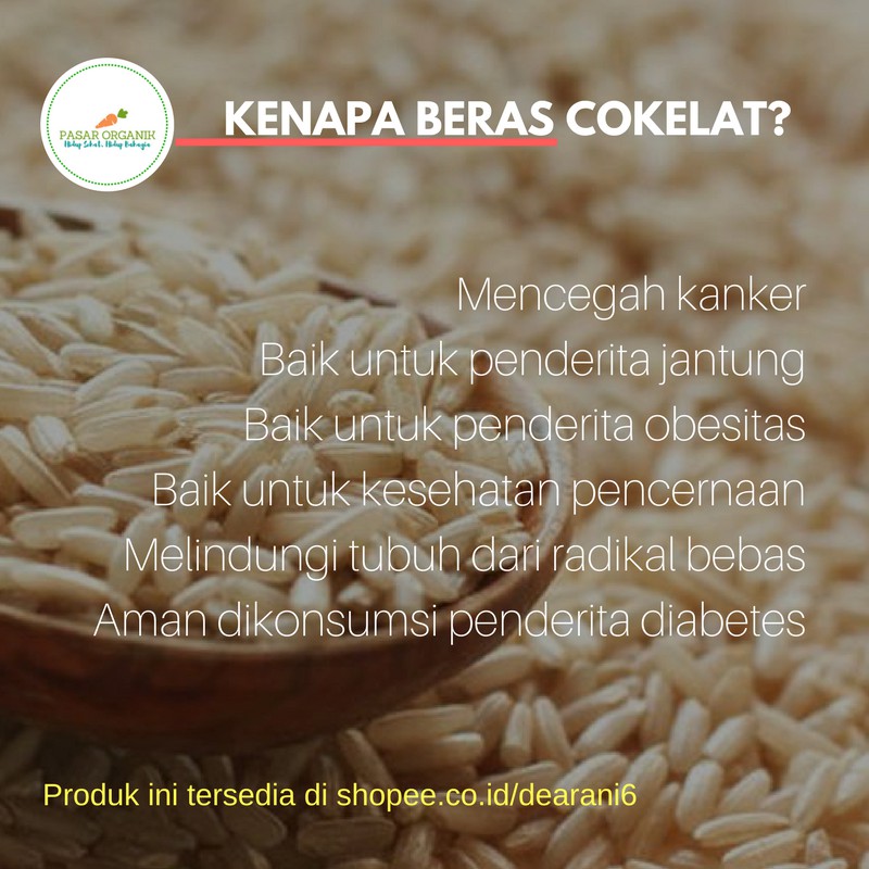 

Promo Beras Organik Lokal kemasan 1 Kg Beras Coklat - Pasar Organik