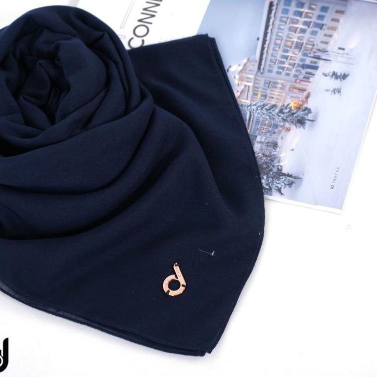 [PRODUK YHP9U] HIJAB DEENAY POLOS LIZA NAVY PPJ