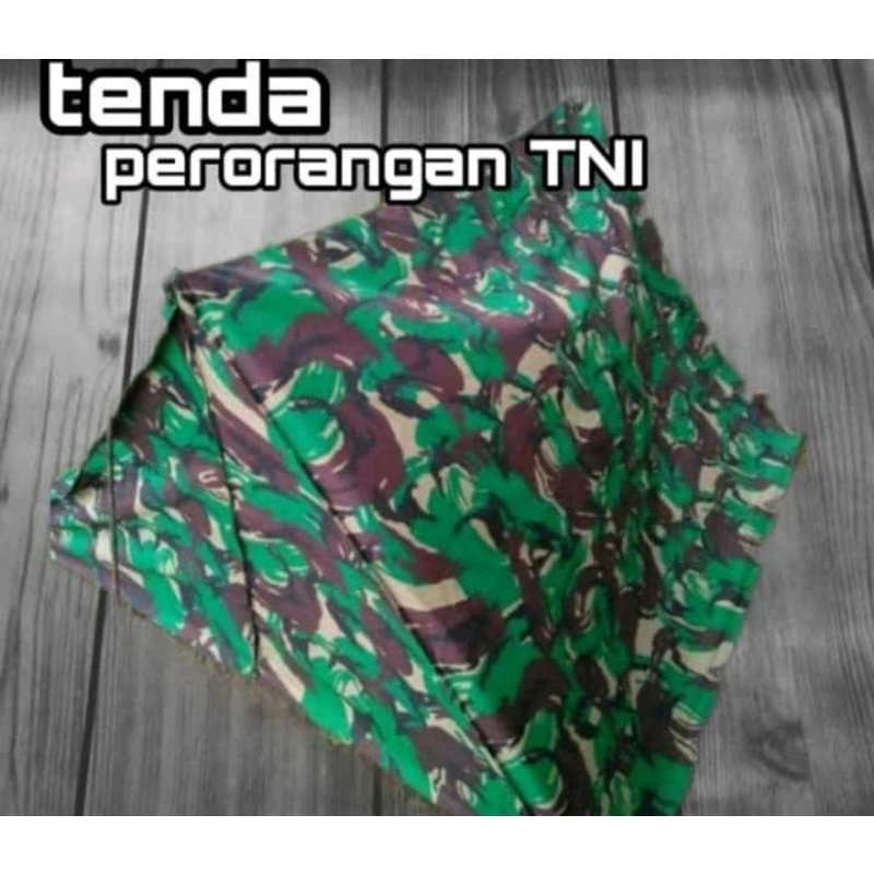 Tenda perorangan loreng tni malvinas - tenda militer - tenada outdoor champing - rain militer