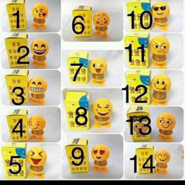 Boneka goyang LED/ boneka per kepala goyang /spring doll /boneka dasboard mobil lucu