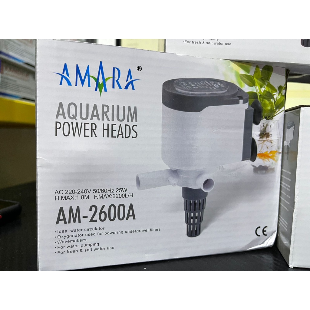 AMARA AM 2600A POWER HEAD POMPA CELUP AQUARIUM NEW SERIES