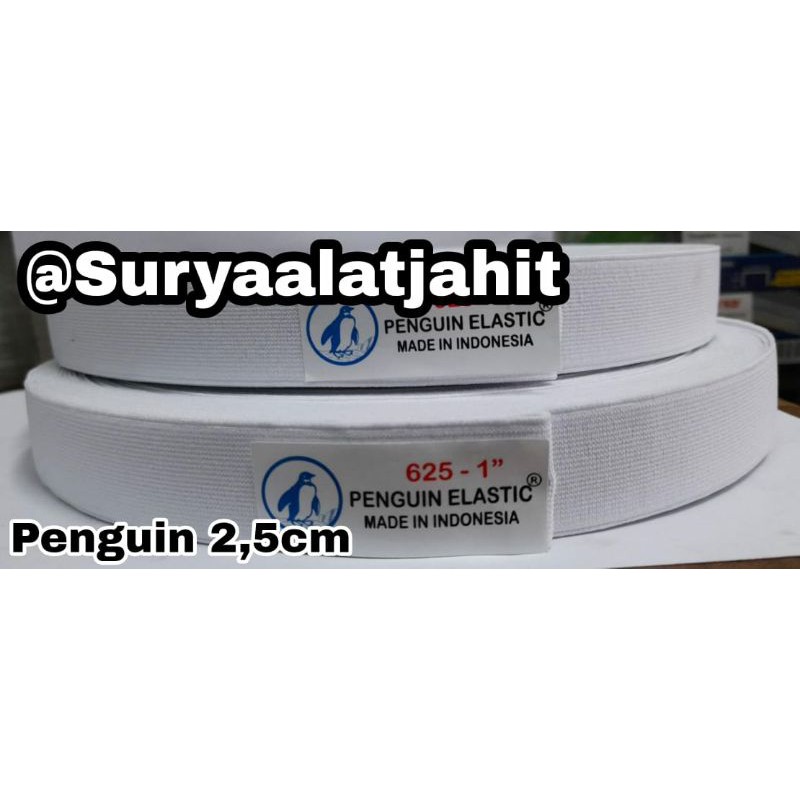 Karet Penguin 1in/2.5cm (625) Putih @36Y =rp.65.100/pcs