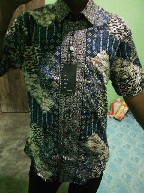 (bisa Cod)kemeja Batik Kemeja Slimfit Kemeja Pria Kemeja Kerja Kemeja Katun