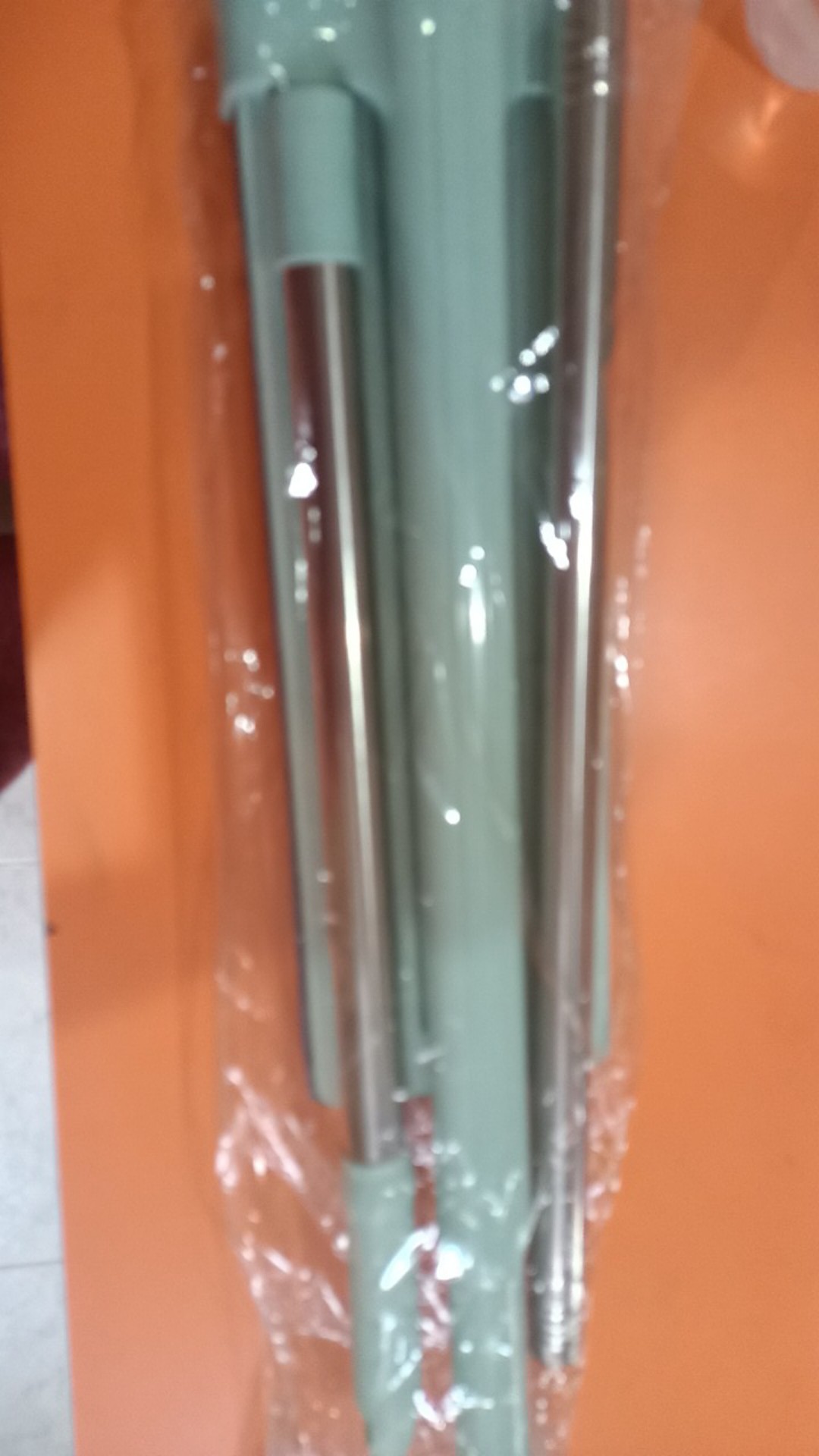 Alat Pel Lantai Flat Mop Pel Tarik Praktis Lazy Mop Hand Free-hijau