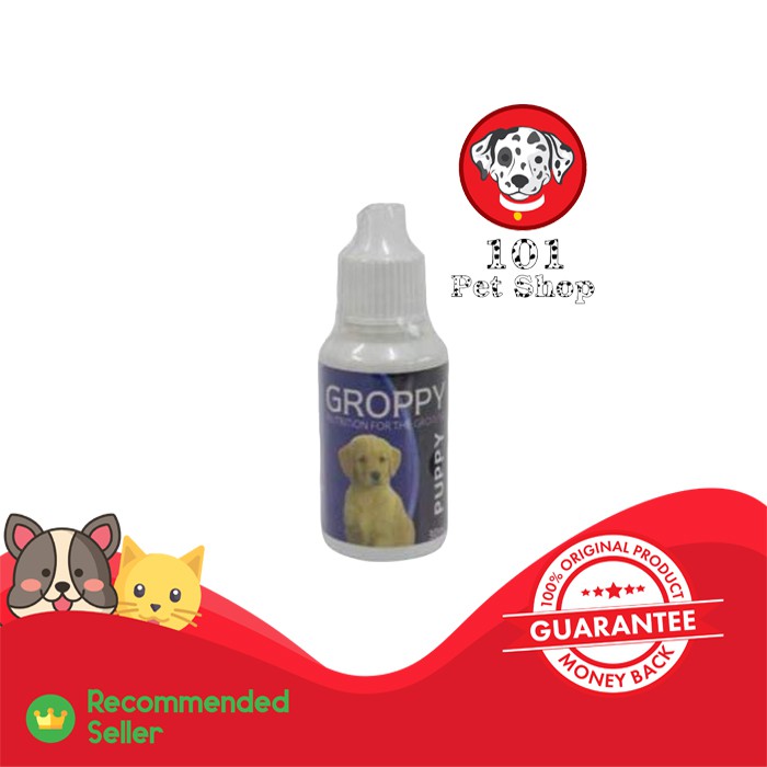 groppy puppy 30ml vitamin untuk pertumbuhan anak anjing