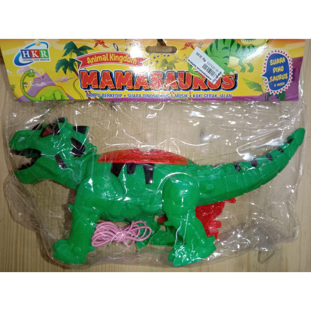 mamasaurus baterai / mainan anak / mainan dinosaurus