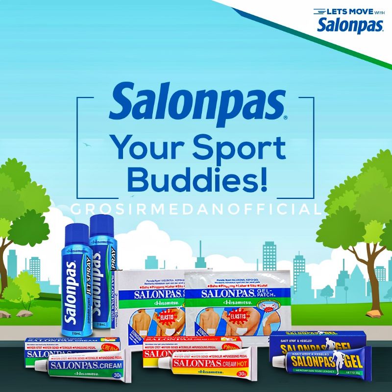 SALONPAS CREAM - SALONPAS GEL - HANGAT MENGHILANGKAN NYERI OTOT