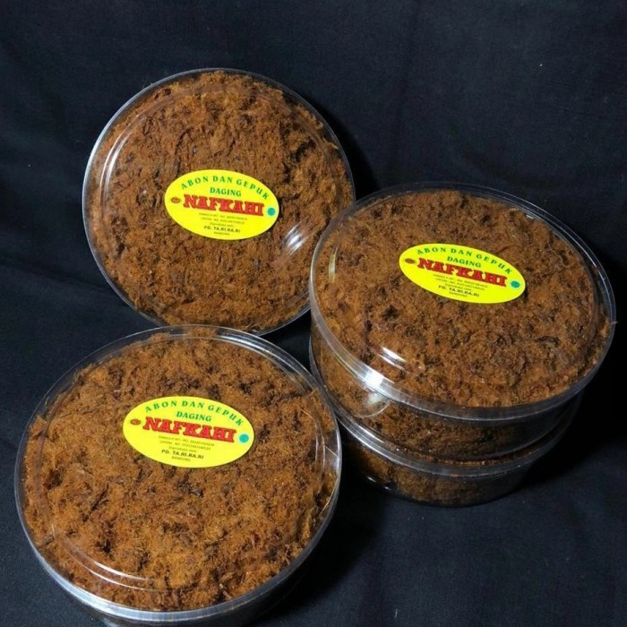 

Q12S Abon Dan Gepuk Daging Sapi Nafkahi 150Gr Bandung Toples D51qs