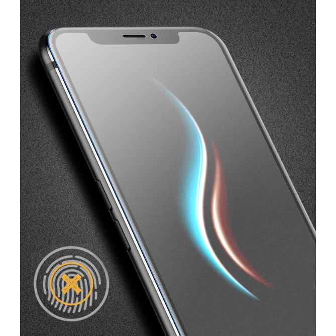 iPhone Kaca Tempered 11 X XS MAX XR 8 7 6 6 S DITAMBAH Pelindung Layar (Ready Stock) AG MATTE HD 10D 9D UNGU BLU-RAY NANO-6