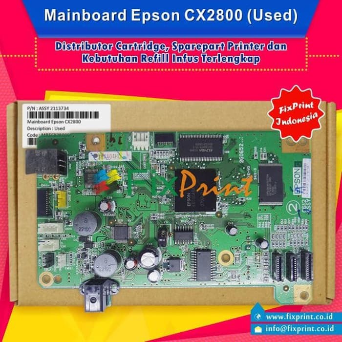 Board Printer Epson cx2800, Mainboard cx2800, Motherboard cx2800 Cabut