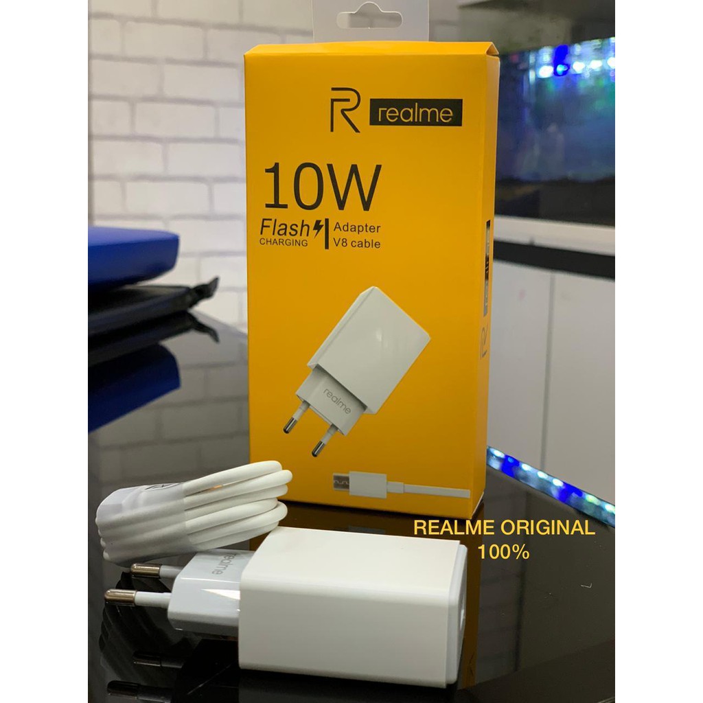 Charger REALME 10W Flash Charging Original 100% Realme 2 3 5 5i 5S Pro C1 C2 C3 X XT 6