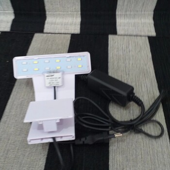 SAKKAI LED-02/Lampu Led Aquarium Jepit 3W/Matahari Ikan Tanaman White OKE***