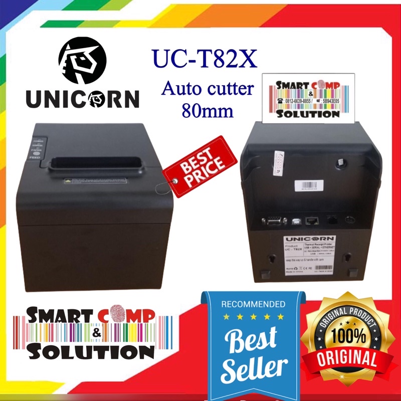 Printer Kasir Thermal Unicorn UC-T82X 80mm Autocutter USB LAN SERIAL