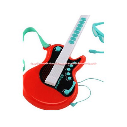 ELC Superstar Guitar Electrick Gitar Mainan Elektrik Anak Red