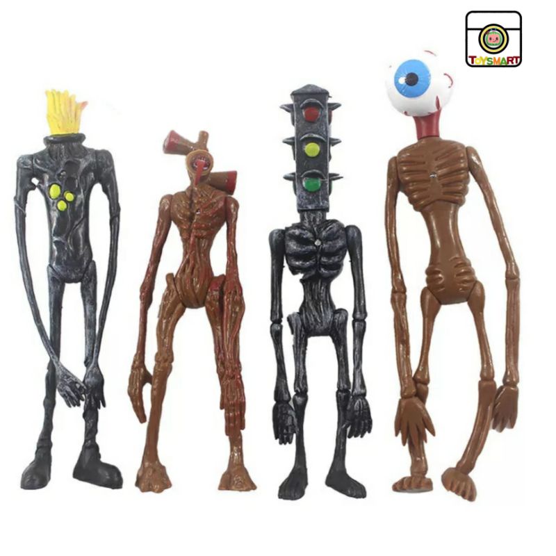 siren head horror action figure set terbaru/figure siren head