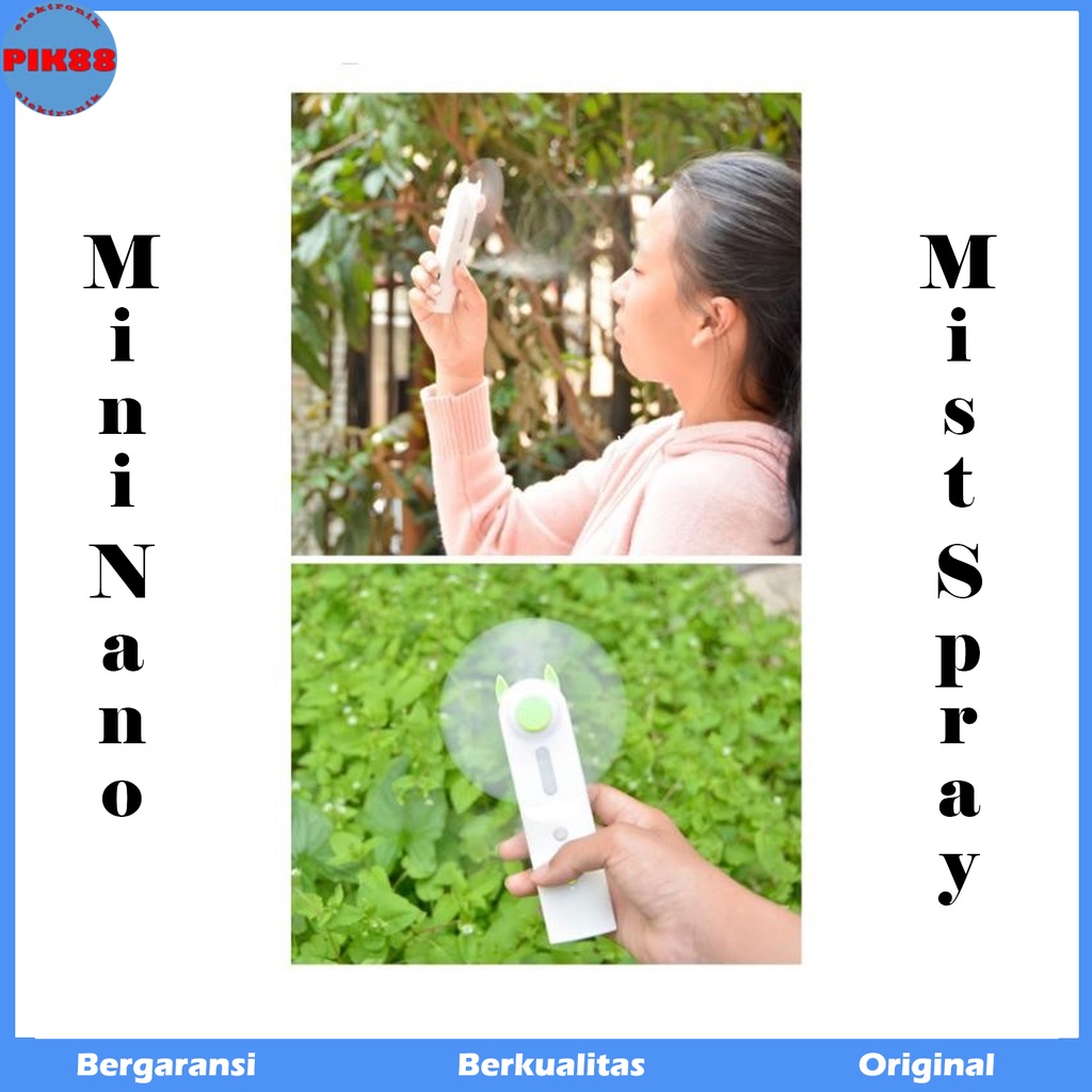 GENERASI 2 FYC Mini Nano Mist Spray + Fan Perawatan Wajah