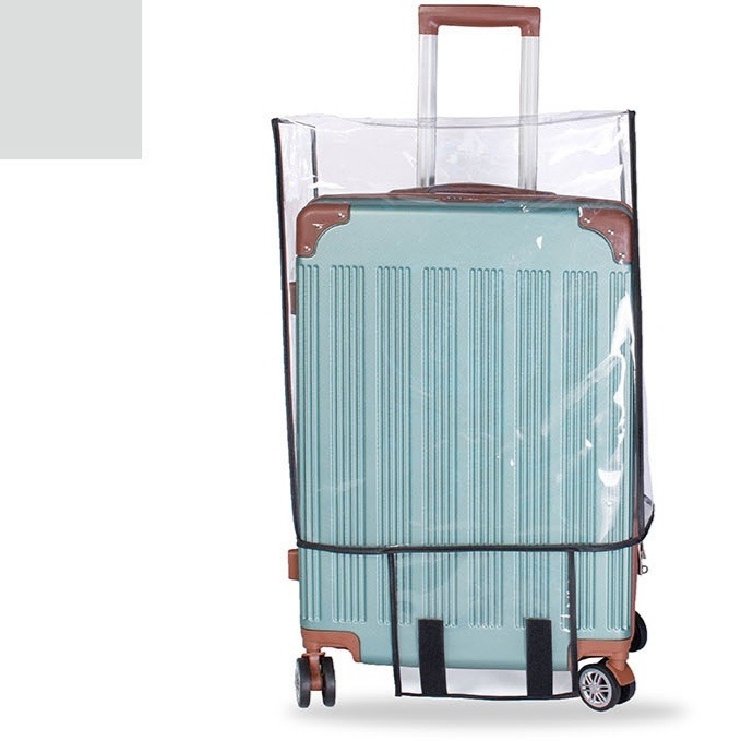 sarung koper transparan plastik mika 20 22 24 26 28 inch luggage cover