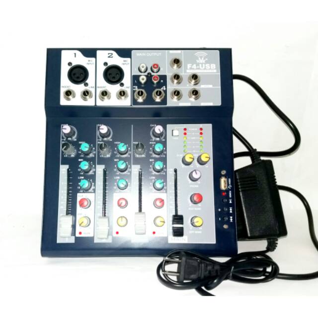 Mixer audio 4 channel plus usb