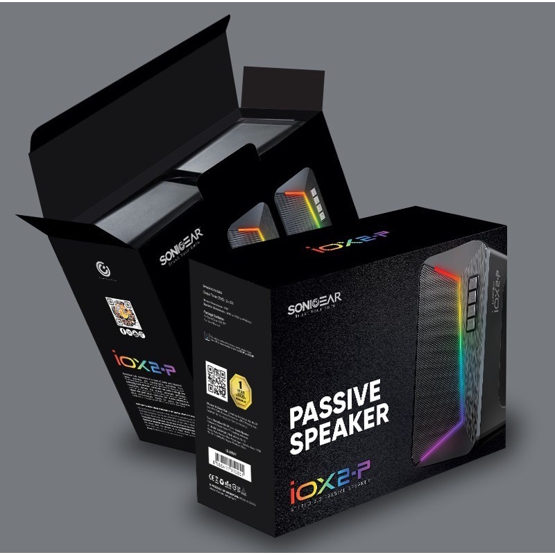 Speaker Bluetooth SonicGear iOX 2P Stereo| Enhance Bass | RGB Lighting