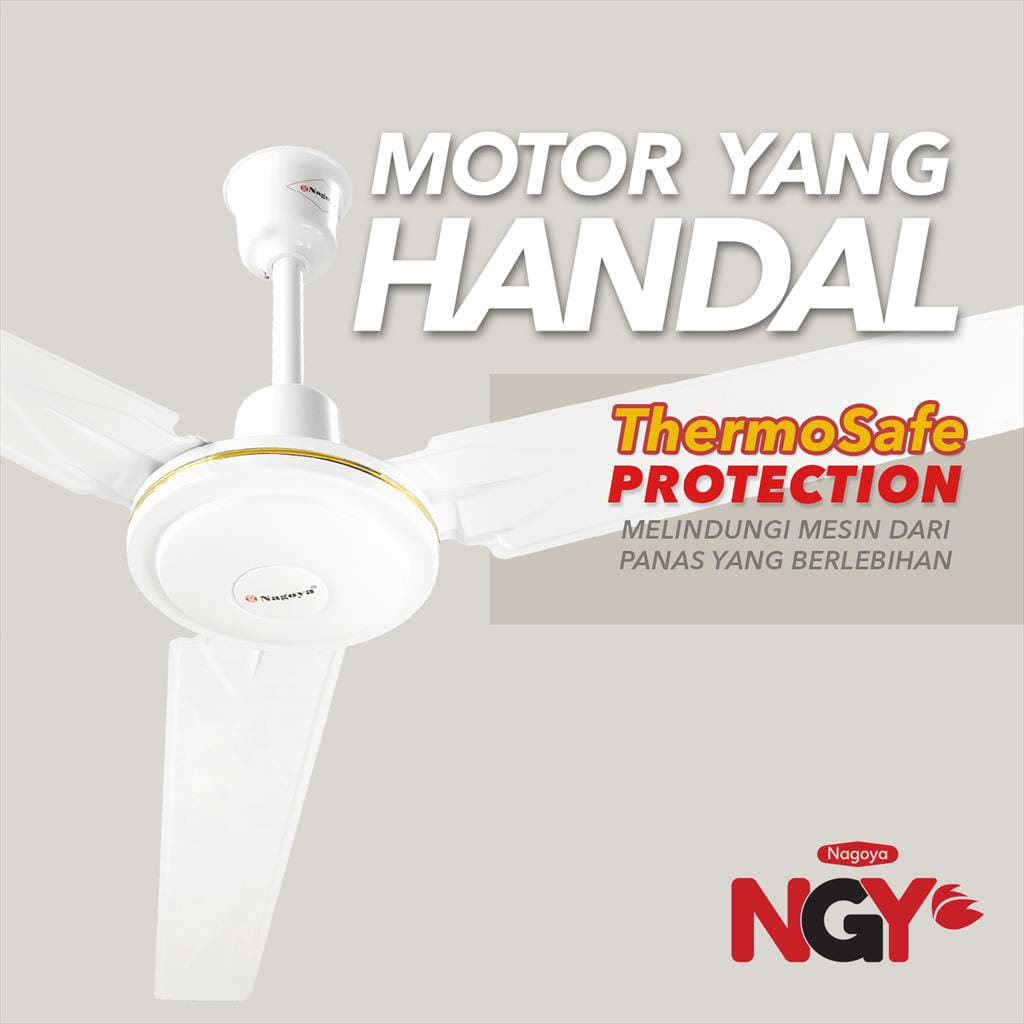 Kipas Angin Plafon NAGOYA (Ceiling Fan) 56&quot; - Baling Besi - NG56CF