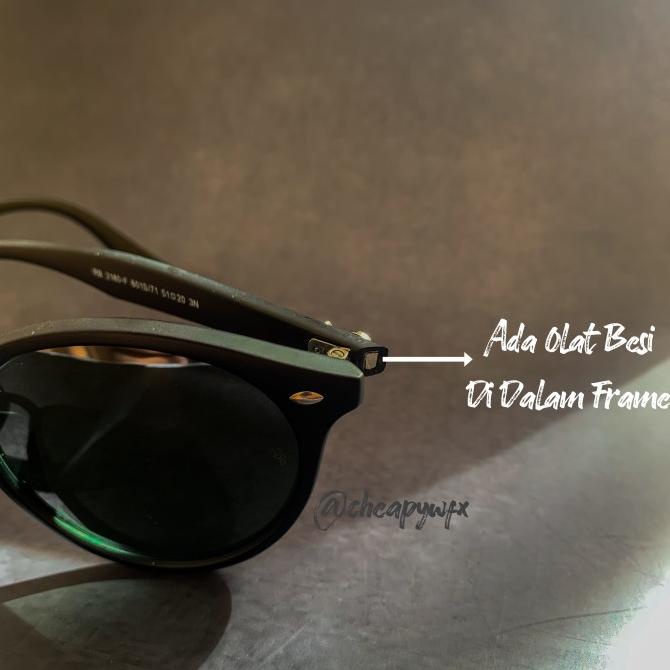 Kacamata Rayban Round 2180 Grade Original UV Protection Sunglasses