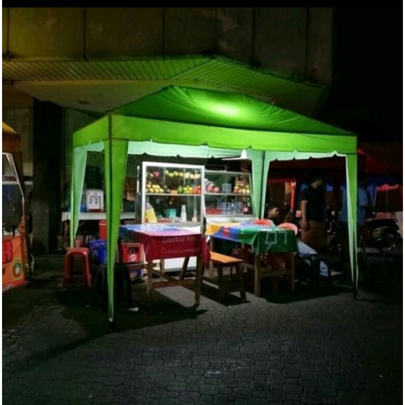 tenda cafe 1,5x2. .full set tenda bazar