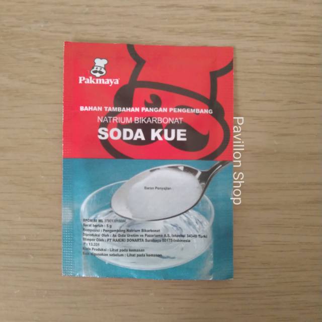 Soda Kue Pakmaya 5gr gram Sodium Bicarbonate Sachet Baking Soda