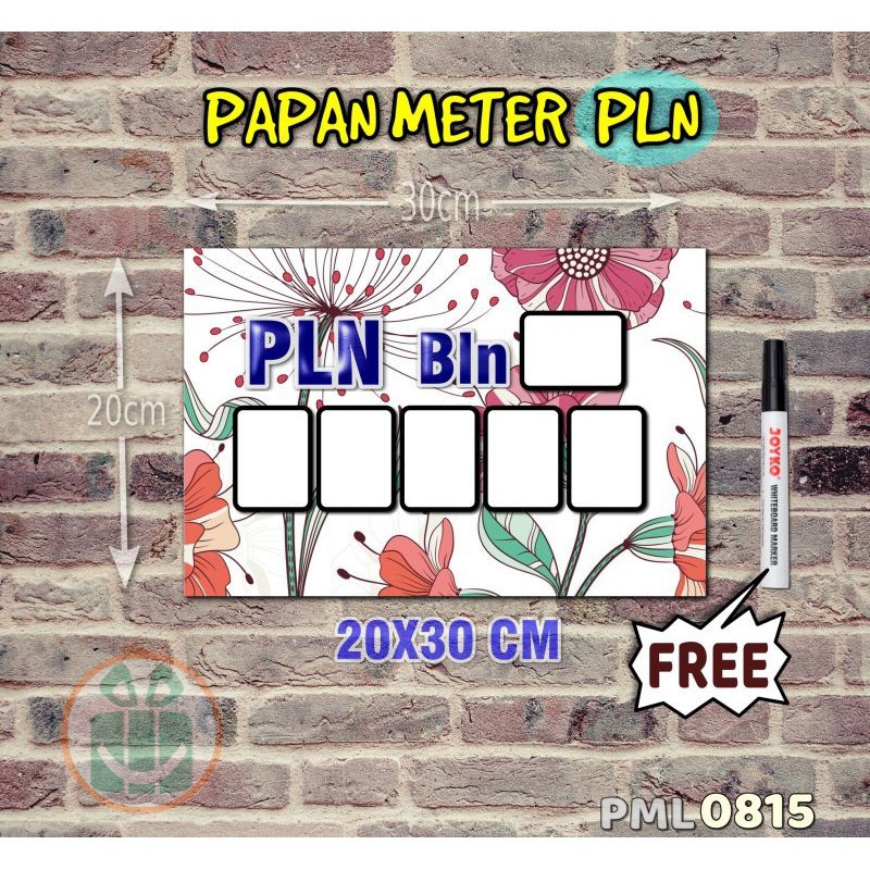 

SBC Papan Meter Listrik PLN PAM motif Unik - Flower 15