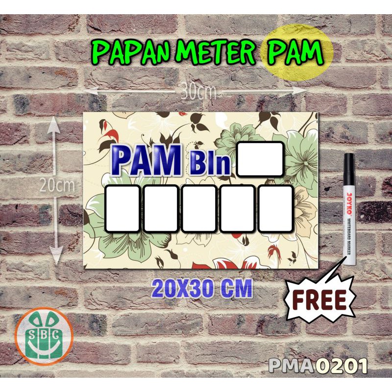 

Stokastik Papan Meter Listrik PLN PAM motif Unik - Shabby 01