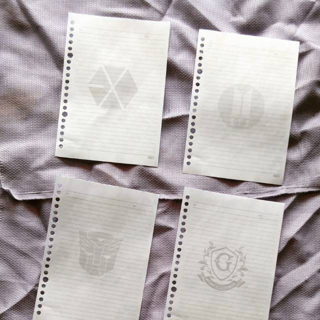 Watermark Isi Binder | EXO BTS Transformers Bisa Custom