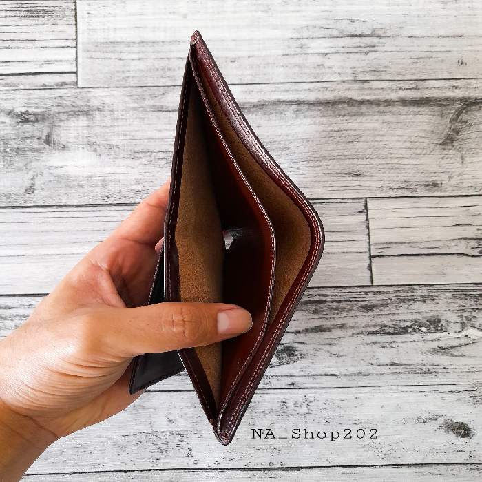 NA_Shop202 Dompet Pria Full Kulit High Quality Tanpa Pelapis Kain Model Lipat-1